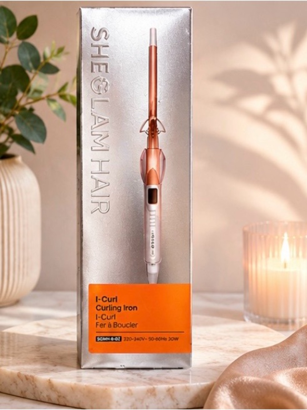 glam Hair It-Curl Curling Iron - Silver and Orange
Brand New Never Opened